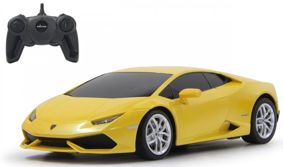 Mașină cu telecomandă Rastar - Lamborghini Huracán LP610-4, 1:24, galben