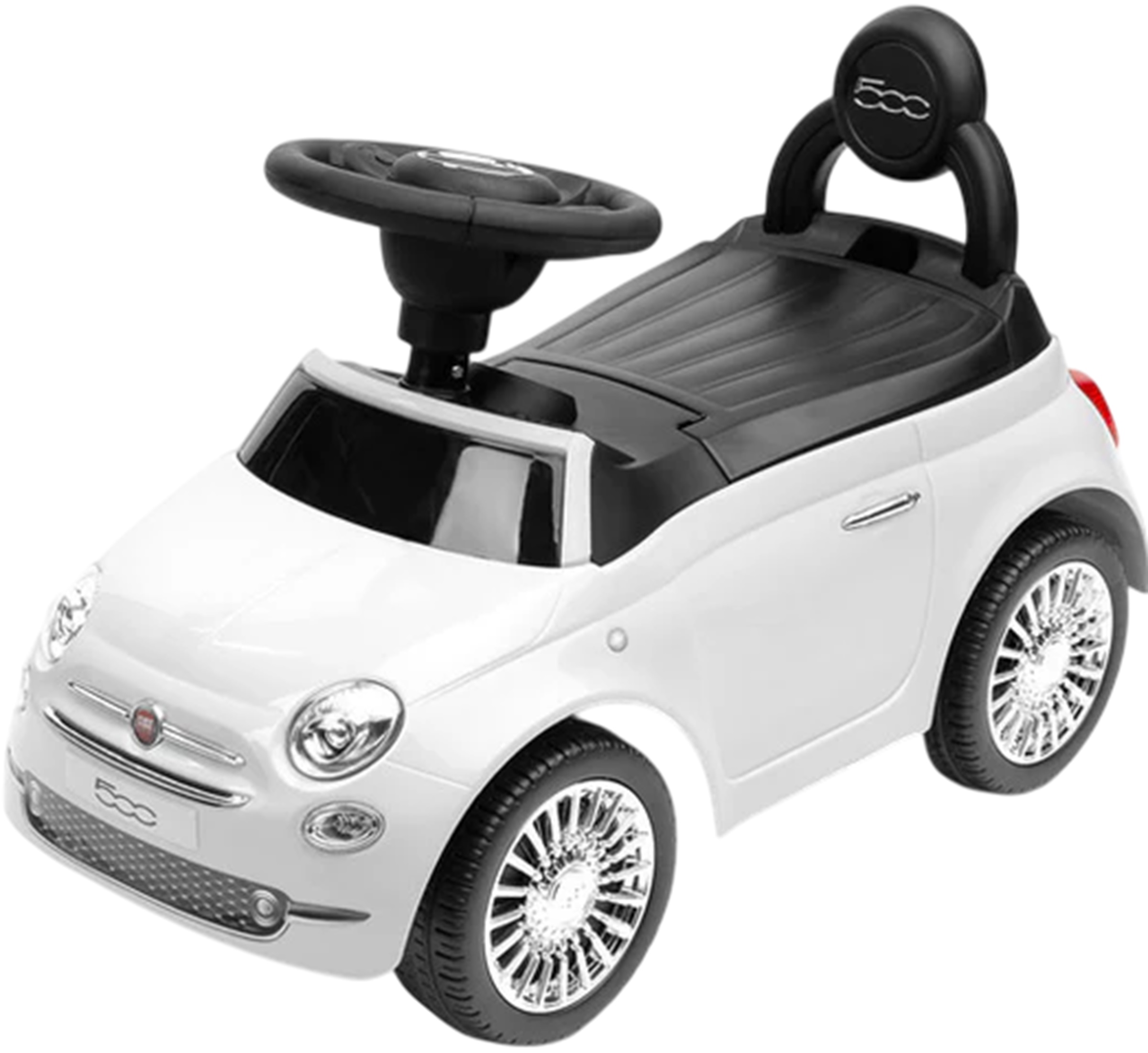 Mașină de călărit  Caretero Toyz - Fiat 500, alb