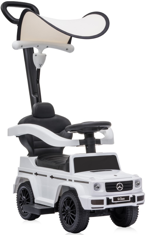 Masinuta cu maner si umbrela Lorelli - Mercedes-benz G350d, alba