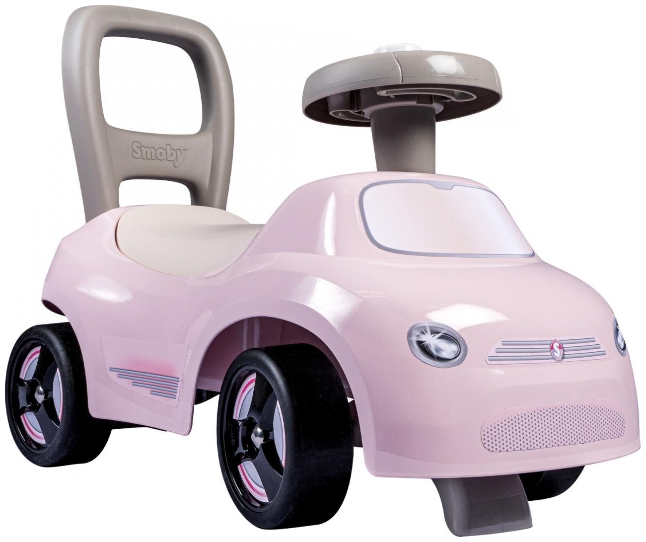 Mașină plină  Smoby - Auto Ride-On, roz