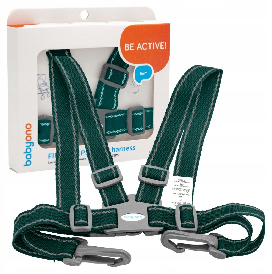 Centură pentru mers Babyono - First Steps, verde