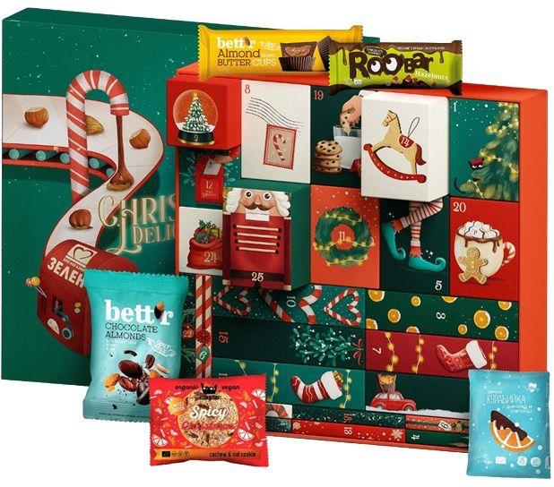 Calendarul de Advent de Crăciun 2025, 25 piese, Smart Organic