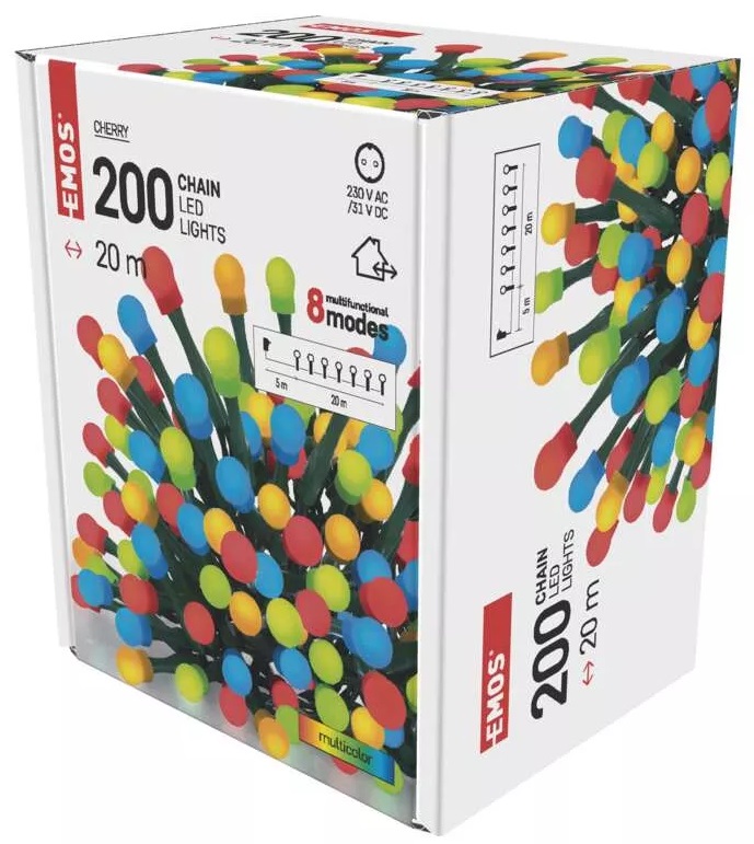Becuri LED  Emos - Cherry MF, 200 buc., 6W, 20 m