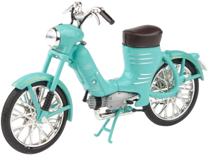 Model de colecție Abrex Modern: motociclete  - Jawa 50 Pioneer Stump (1955) - Light Green