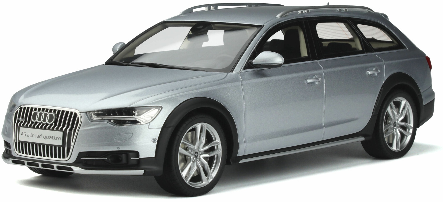 Model de colecție GT Spirit Modern: Mașini - Audi A6 (C7) Allroad (Silver) (2019)