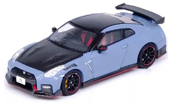 Model colecționar INNO Models Contemporary: Automobile - Nissan GT-R (R35) Nismo, Stealth Grey 2022 - Ediție Specială