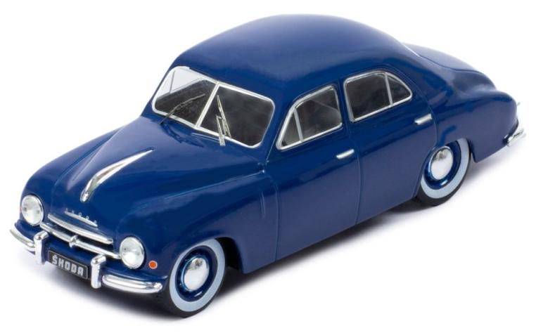 Model colecționar IXO Contemporary Cars - Skoda 1200, albastru, 1952