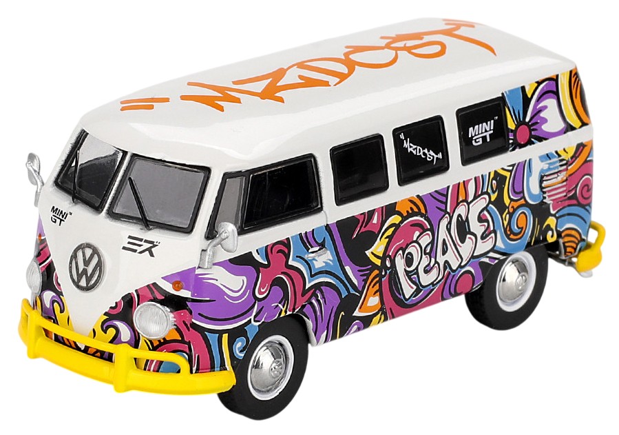 Model colecționabil Mini GT Retro: Automobile - Volkswagen T1 Microbus Mizu Design (1967) (LHD)