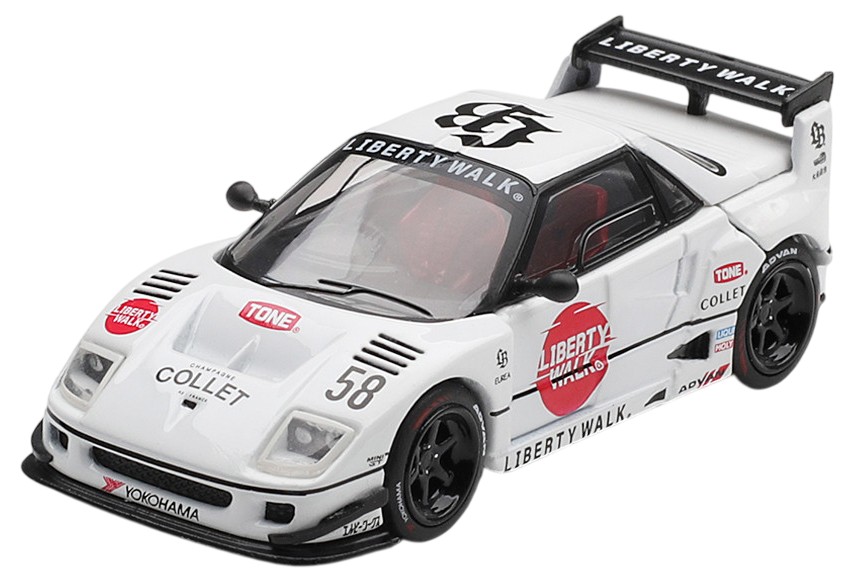 Model colecționabil Mini GT Mașini de curse - Mazda AZ-1 Liberty Walk LB40 LB-Hinomaru (2025) (RHD)