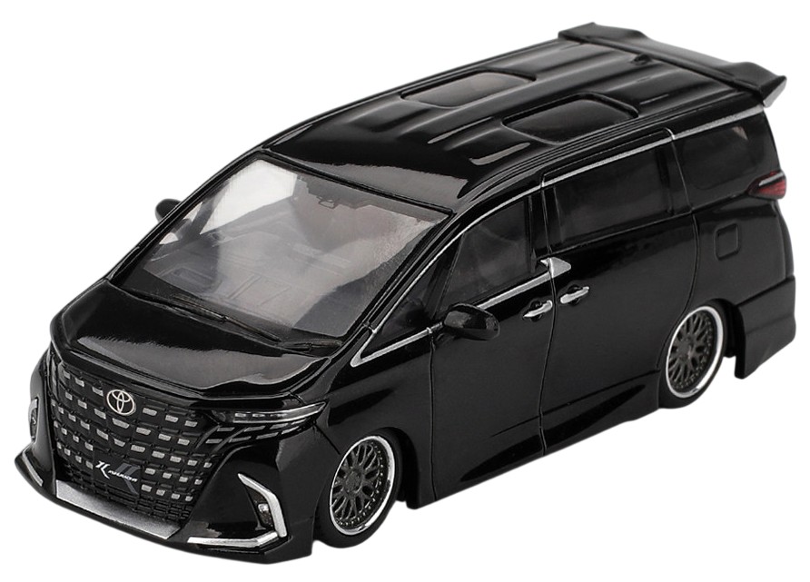 Model colecționabil Mini GT Contemporary: Automobile - Toyota Alphard 40 KUHL (Black) (2025) (LHD)