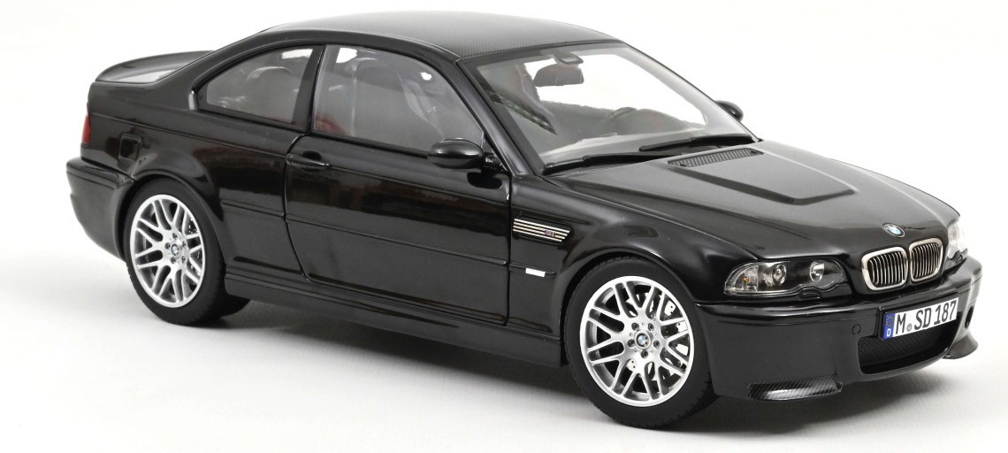 Model de colecționar  NOREV Modern: Mașini  - BMW M3 CSL, Saphire Black, 2003