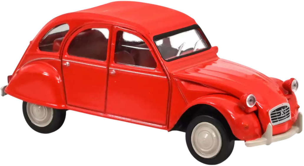 Model de colecție  Norev Modern: Mașini  - Citroen 2CV Geranium Jet-car (1978) (Red)