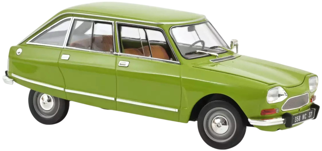 Model de colecție  Norev Modern: Mașini  - Citroen Ami 8 Club (1969) (Iris Green)