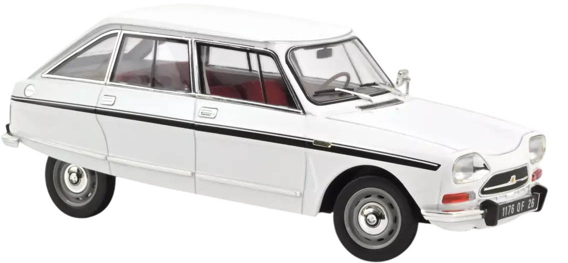 Model de colecție Norev Modern: Mașini  - Citroen Ami Super (1974) (Meije White)