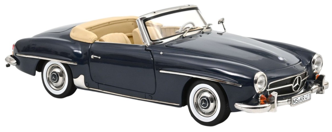 Model de colecționar  NOREV Modern: Mașini  - Mercedes-Benz 190 SL, Middle Blue, 1957
