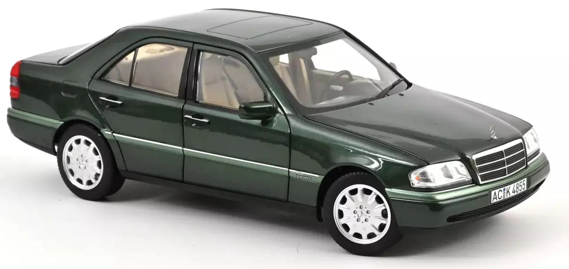 Model de colecționar  NOREV Modern: Mașini  - Mercedes-Benz C-Class, Malachit Green, 1993