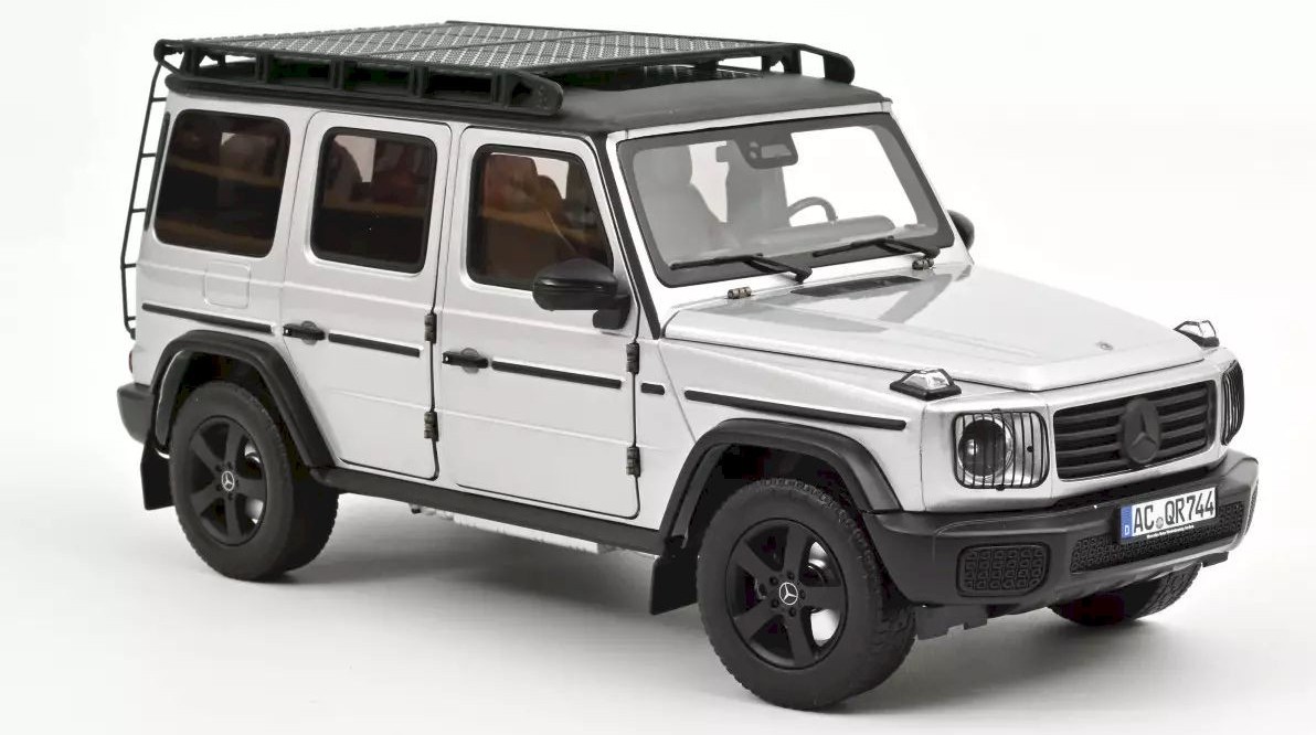 Model de colecționar  NOREV Modern: Mașini  - Mercedes-Benz G-Class, Iridium Silver, 2024