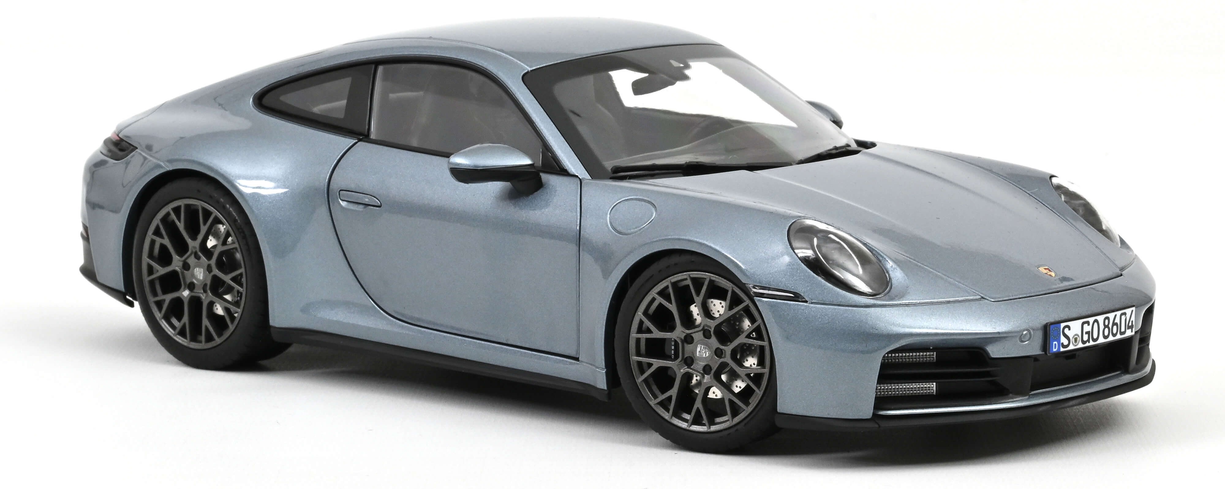 Model de colecționar  NOREV Modern: Mașini  - Porsche 911 Carrera 2025 964 Polar Silver Metallic