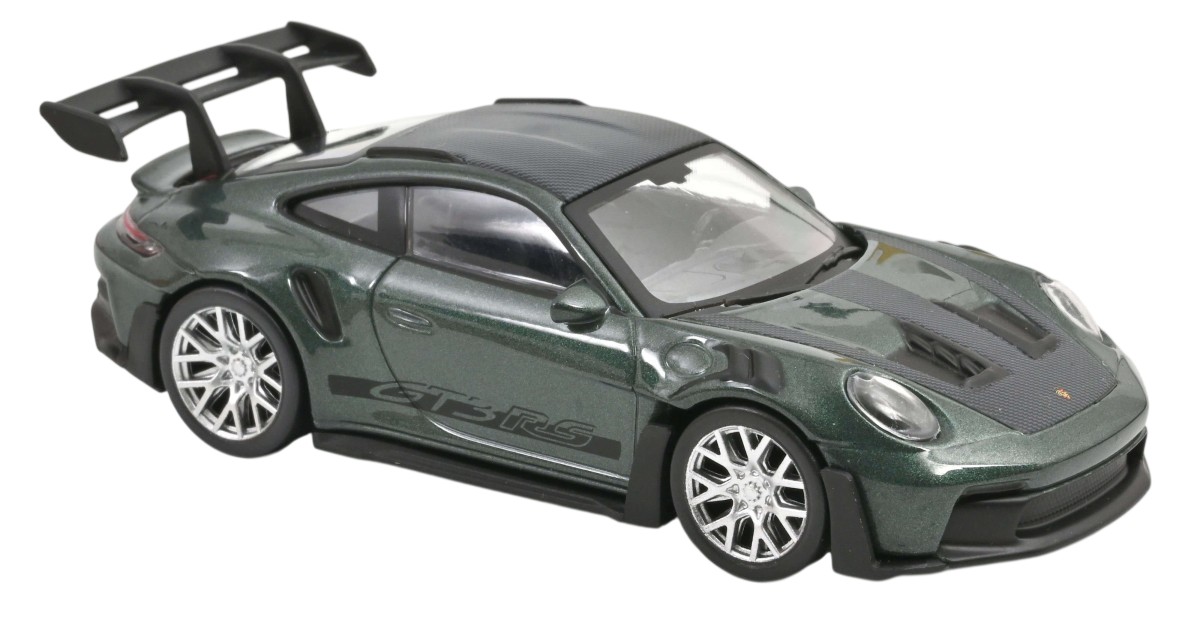 Model de colecționar  NOREV Modern: Mașini  - Porsche 911 GT3 RS, Malachite Green metallic/ Black Jet-car, 2022