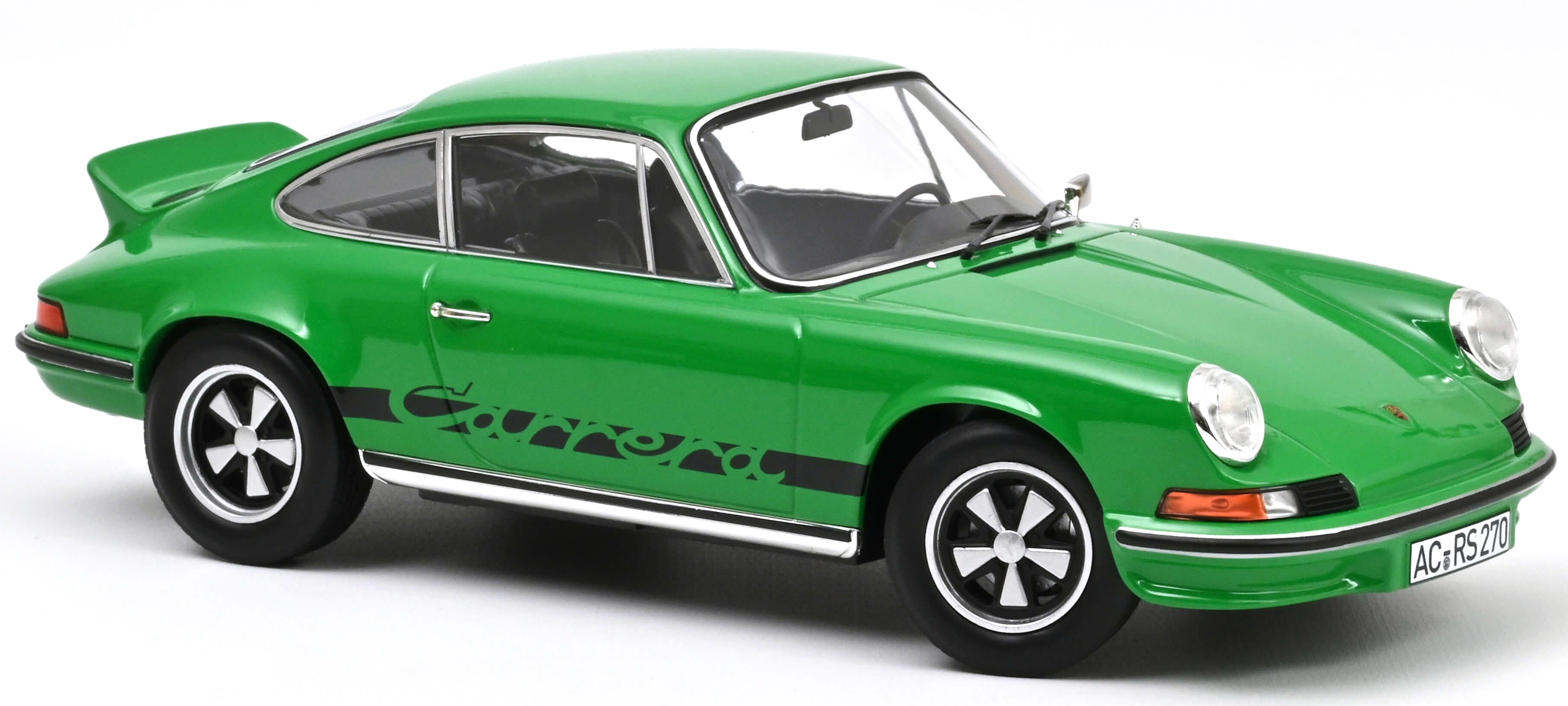 Model de colecție NOREV Modern: Mașini - Porsche 911 RS (1973) (Green with black)