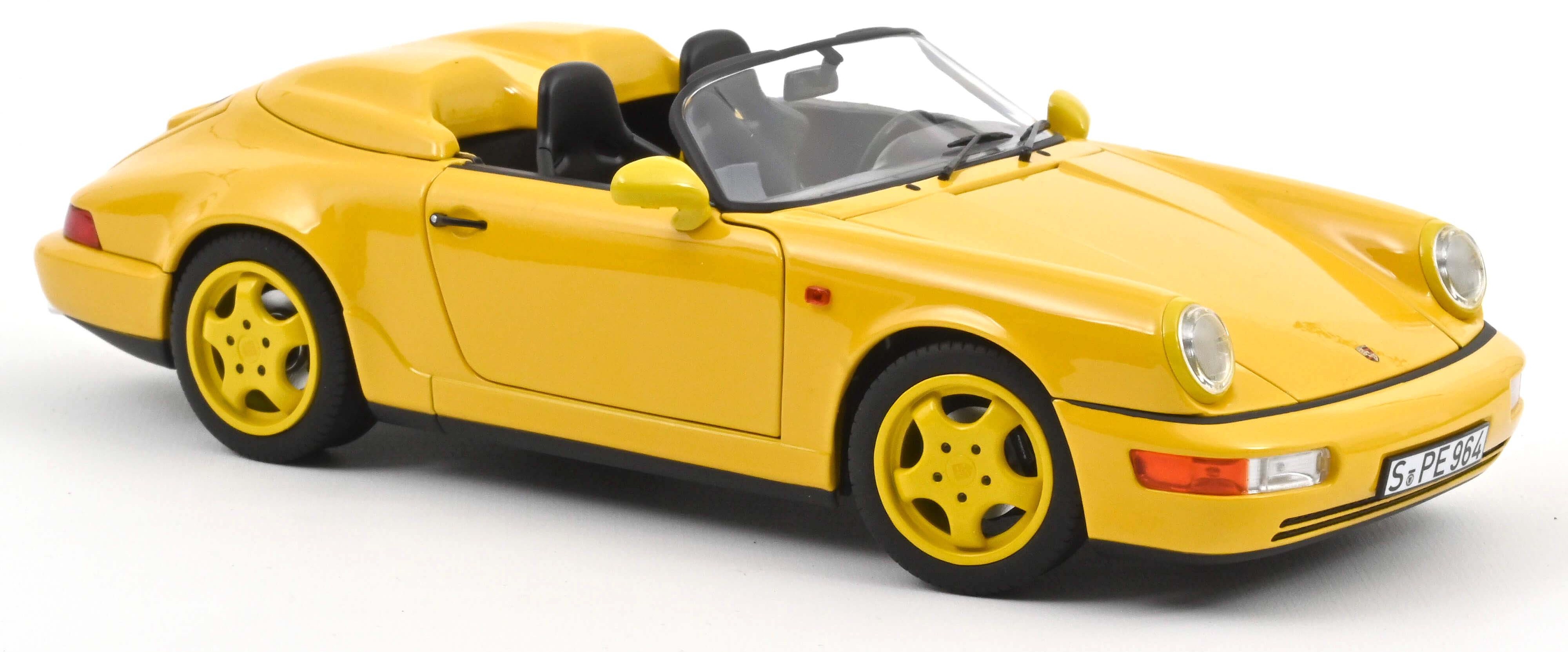 Model de colecționar  NOREV Modern: Mașini  - Porsche 911 Speedster, Speed Yellow, 1993