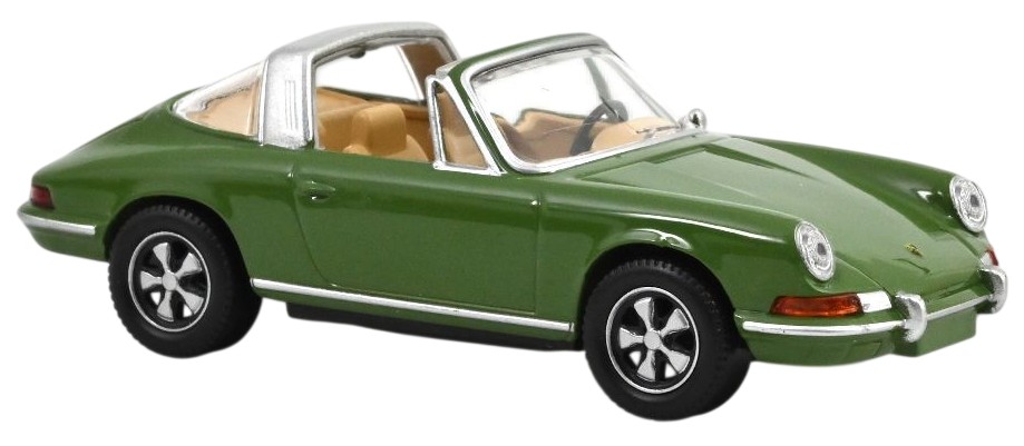 Model de colecție NOREV Contemporary: Automobile - Porsche 911 Targa 1969 Olive Green Jet-car
