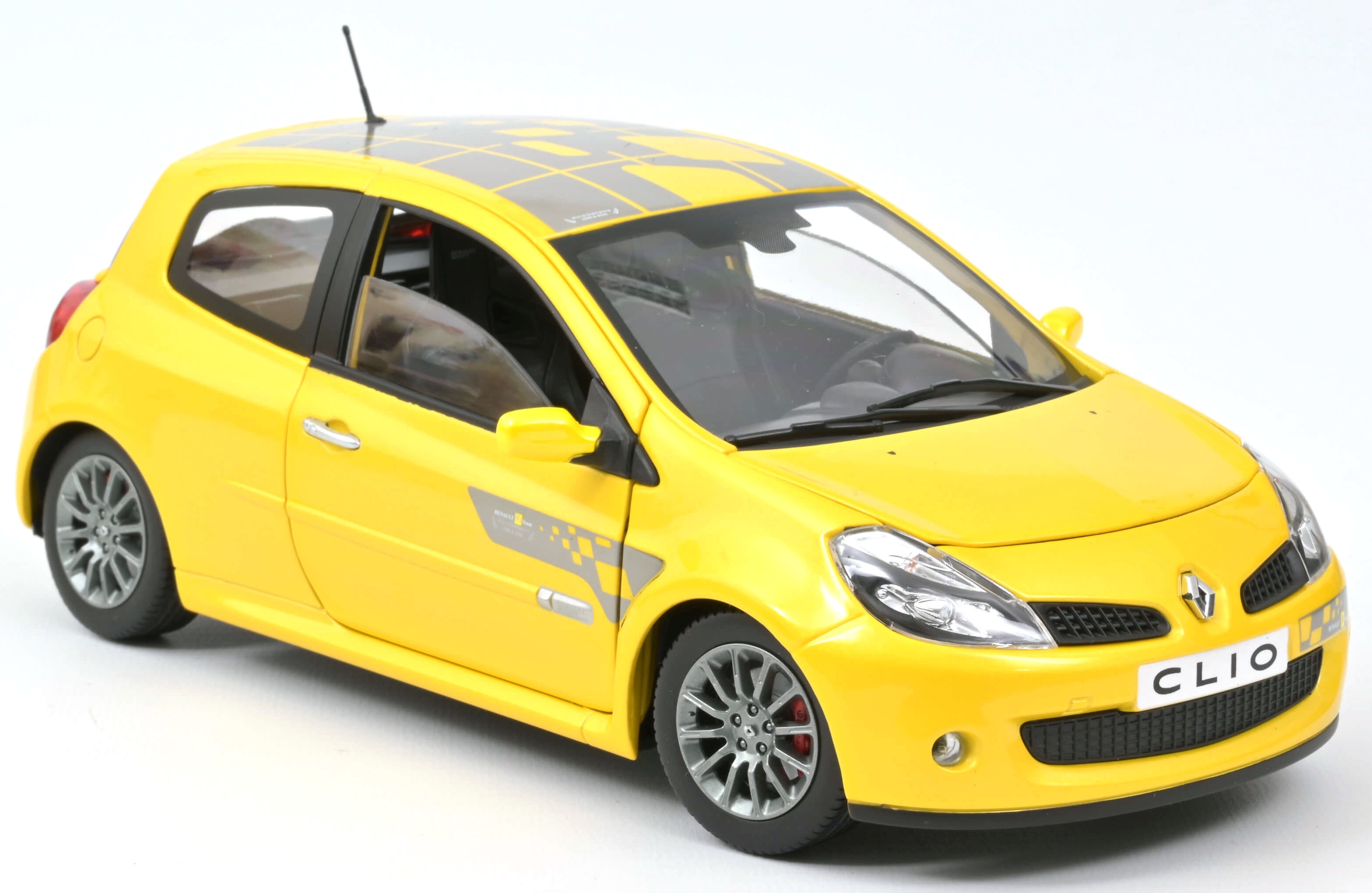Model de colecție  NOREV Modern: Мașini - Renault Clio R.S. "F1 Team" (2007) (Sirius Yellow)