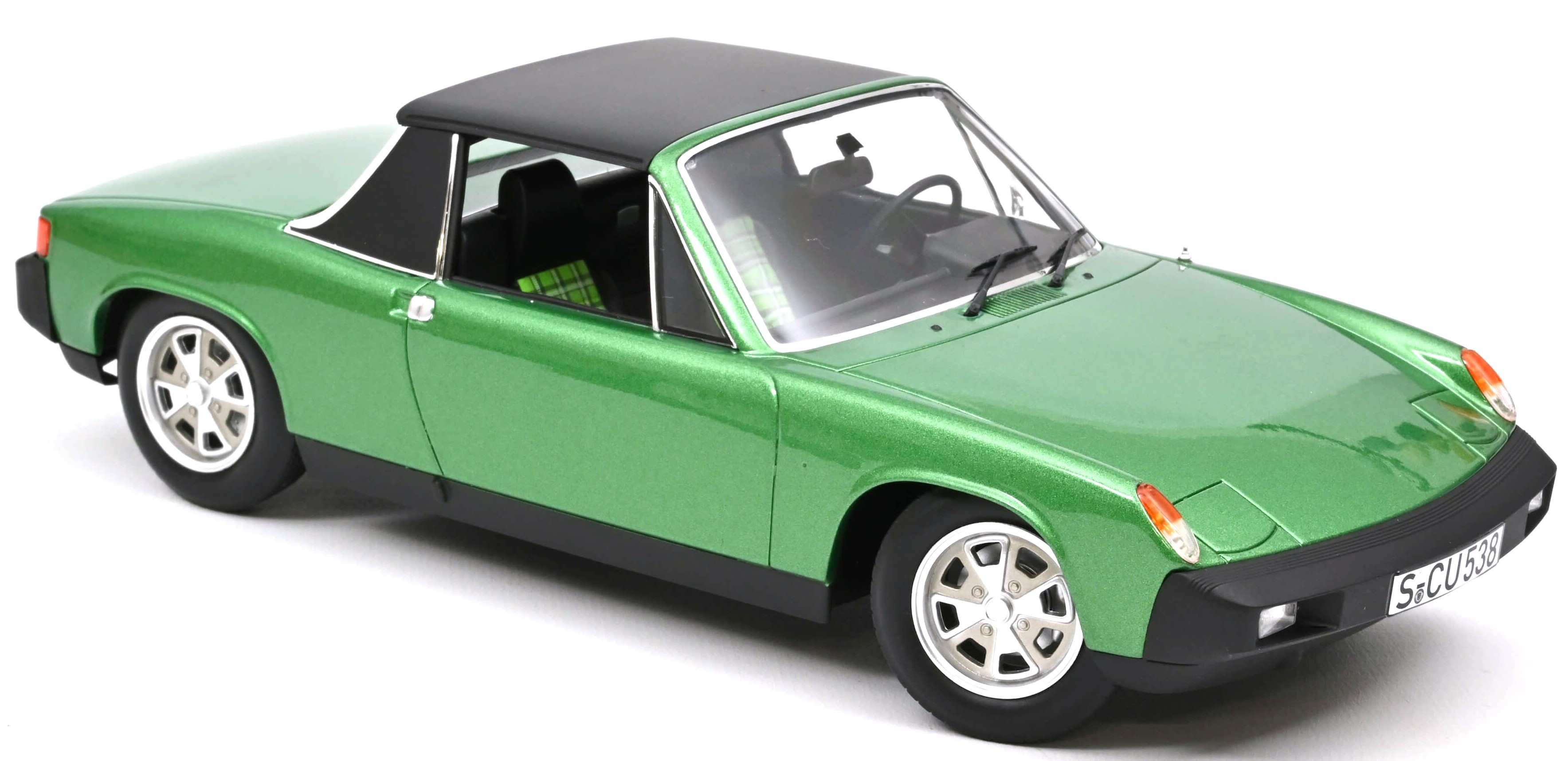 Model de colecție NOREV Modern: Mașini - Volkswagen-Porsche 914 2.0 (1975) (Green metallic)