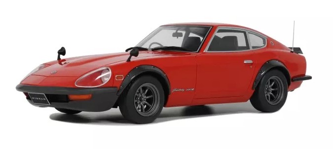 Model de colecție  OTTOMobile Limited Edition Modern: mașini - Nissan Fairlady 240 ZG Coupe Grand Prix (Red) (1972)