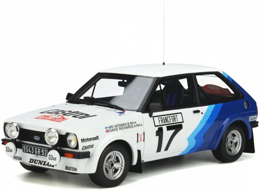 Model de colecție OttOmobile Curse: Mașini - Ford Fiesta Mk1 1600 GR.2 Monte Carlo (1979)