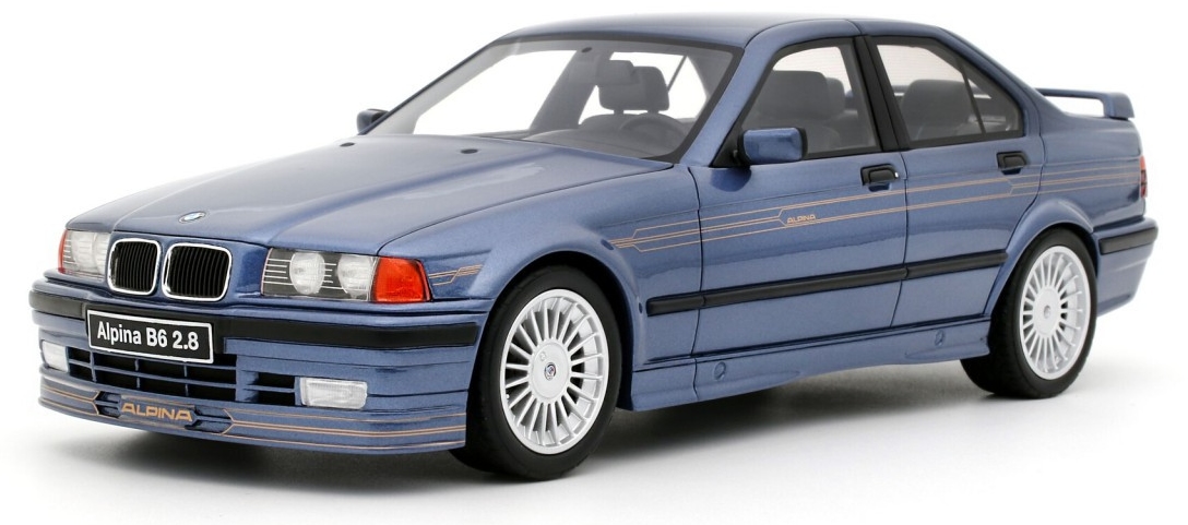 Model de colecție OTTOMobile Contemporary: Automobile - BMW Alpina B6 2.8, Alpina Blue Metallic, 1992