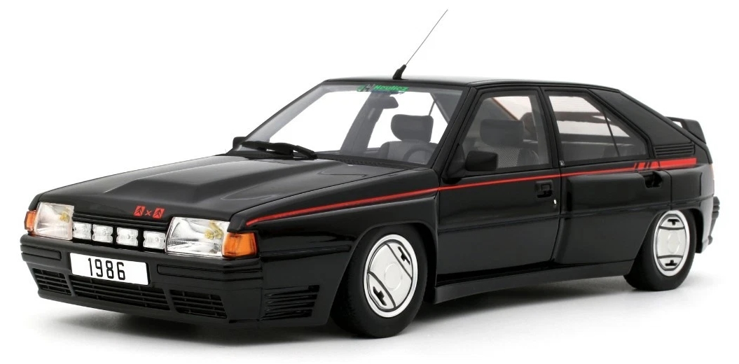 Model colecționabil OTTOMobile Contemporary: Automobile - Citroen BX 4TC Client Serie 200 (Black) (1985)
