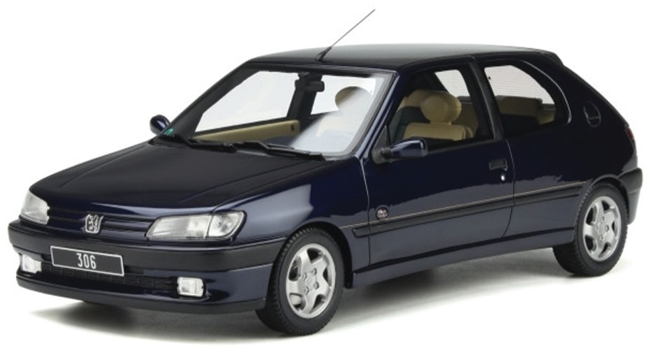 Model de colecție OttOmobile Modern: Mașini - Peugeot 306 Eden Park (Blue) (1995)