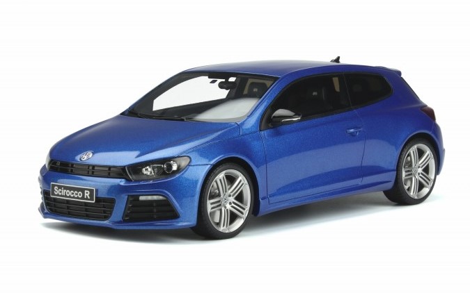 Model de colecție  OTTOMobile Modern: mașini - Volkswagen Scirocco 3 Ph.1 R Rising Blue (2008)