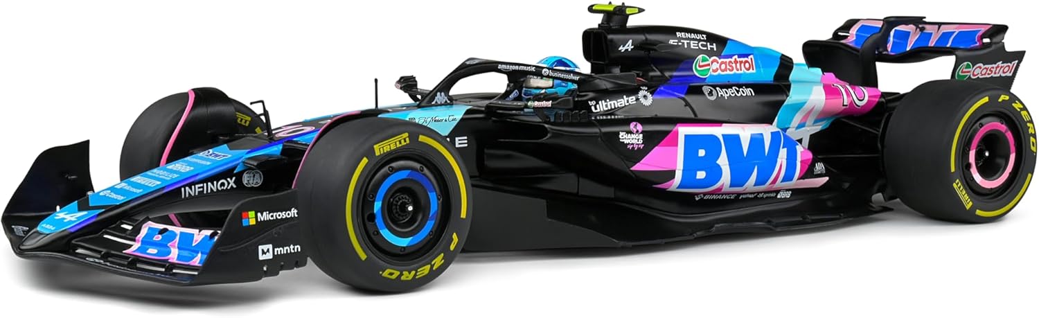 Model de colecție SOLIDO Curse: Mașini - Alpine A524 Alpine F1 Team #10 Pierre Gasly 10th Monaco GP formula 1 (2024)
