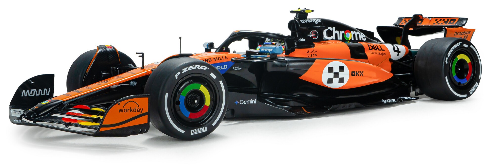 Model de colecție SOLIDO Curse: Mașini - McLaren MCL39 #4 L.Norris, GP Monaco 2025