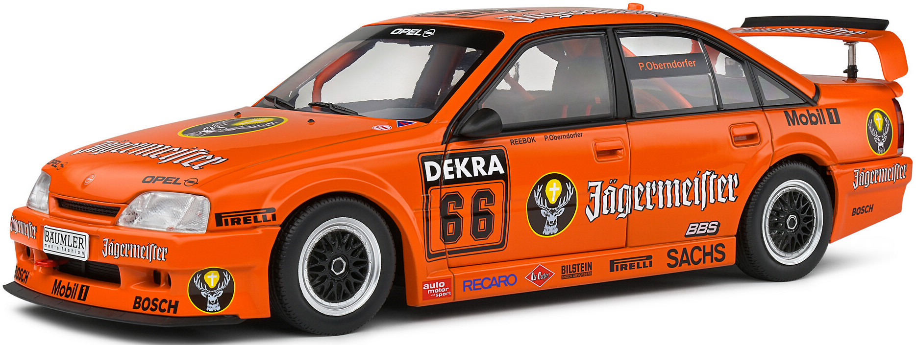 Model de colecție SOLIDO Curse: Mașini - Opel Omega Evo 500 Orange #66 P.Oberndorfer DTM (1991)