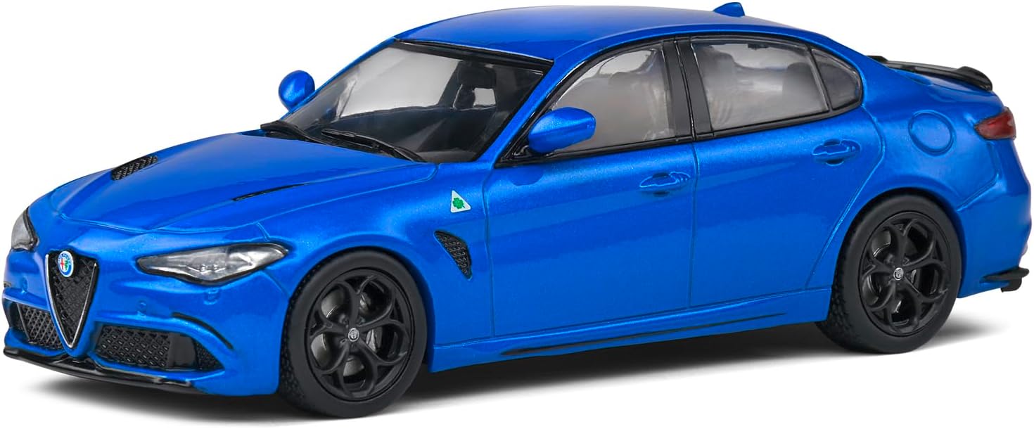 Model de colecționar  SOLIDO Modern: Mașini  - Alfa Romeo Giulia Quadrifoglio, Blue, 2019