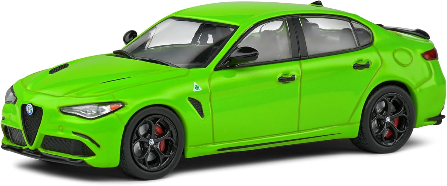 Model de colecție  SOLIDO Moderne: Automobile  - Alfa Romeo Giulia Quadrifoglio, Green, 2020