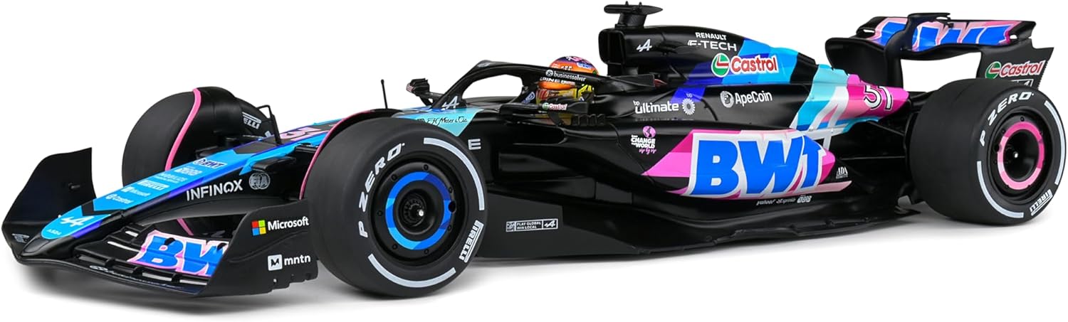 Model de colecție SOLIDO Modern: Mașini - Alpine A524 BWT Alpine F1 Team #31 Esteban Ocon 10th Miami GP Formula 1 (2024)
