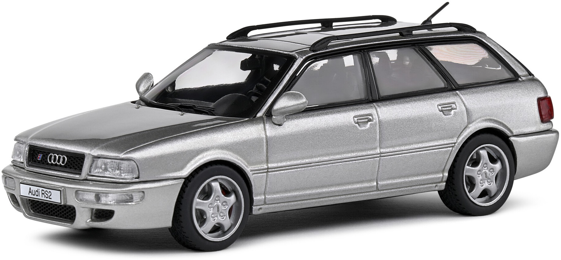Model de colecție SOLIDO Modern: Mașini - Audi RS2 Avant SW Station Wagon Polar (Silver) (1995)