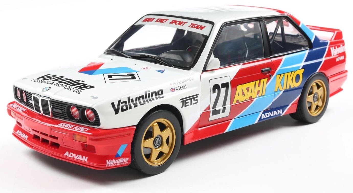 Model de colecționar  SOLIDO Curse: Mașini  - BMW M3 #27 Kawamoto/Reid, JTCC 1986 (White)