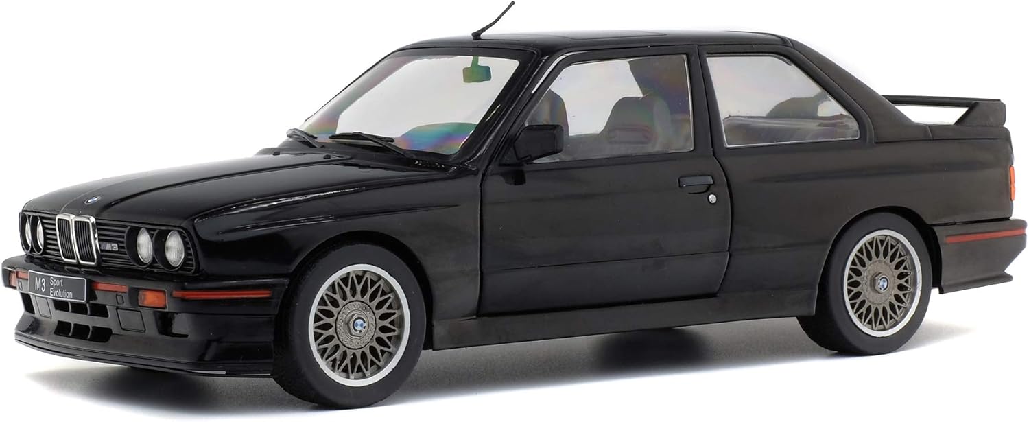 Model de colecție SOLIDO Modern: Mașini - BMW M3 E30 Sport EVO (Black) (1990)