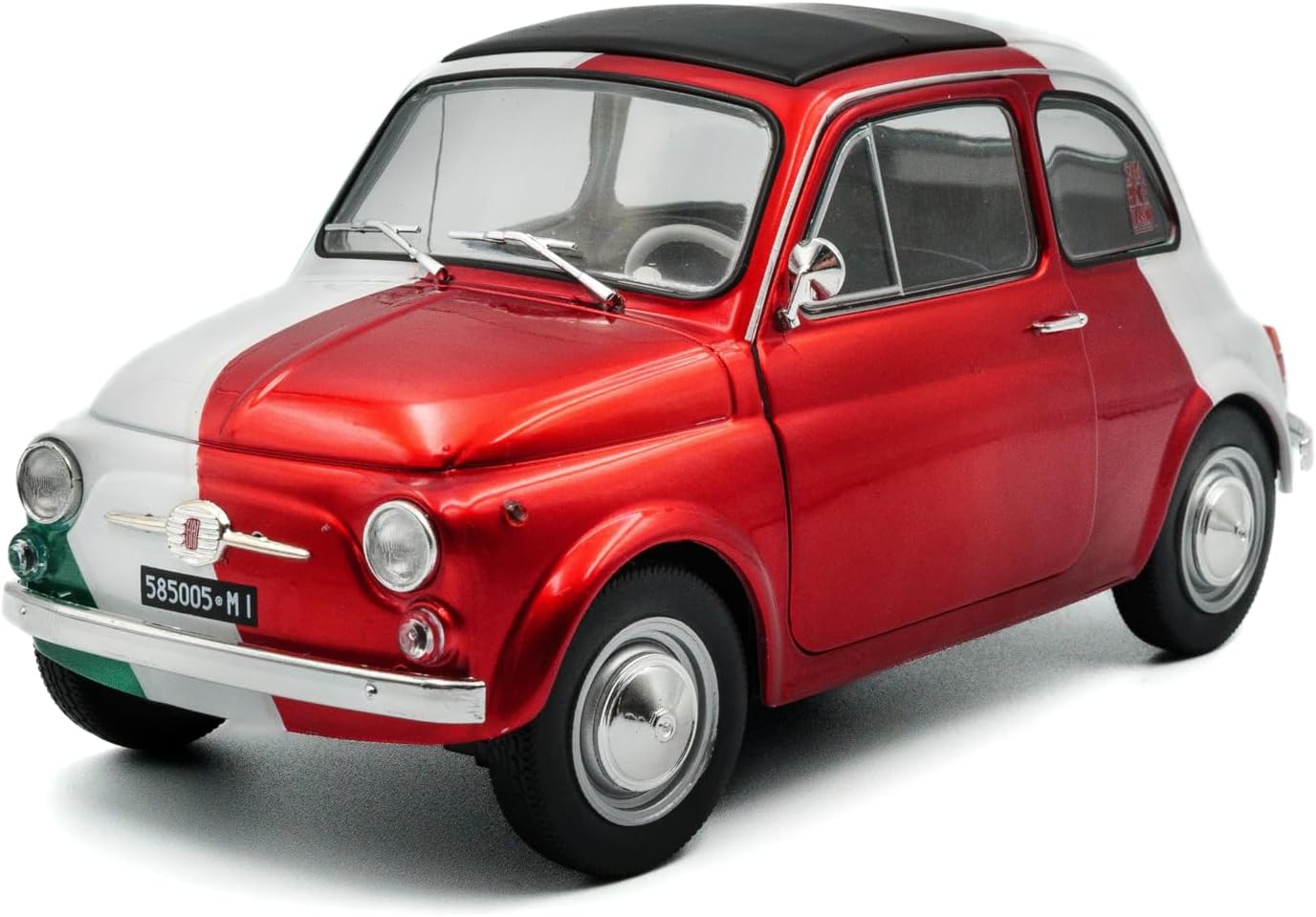Model de colecție  SOLIDO Moderne: Automobile  - Fiat 500 Tribute to Italia, Bi-Color, 1965