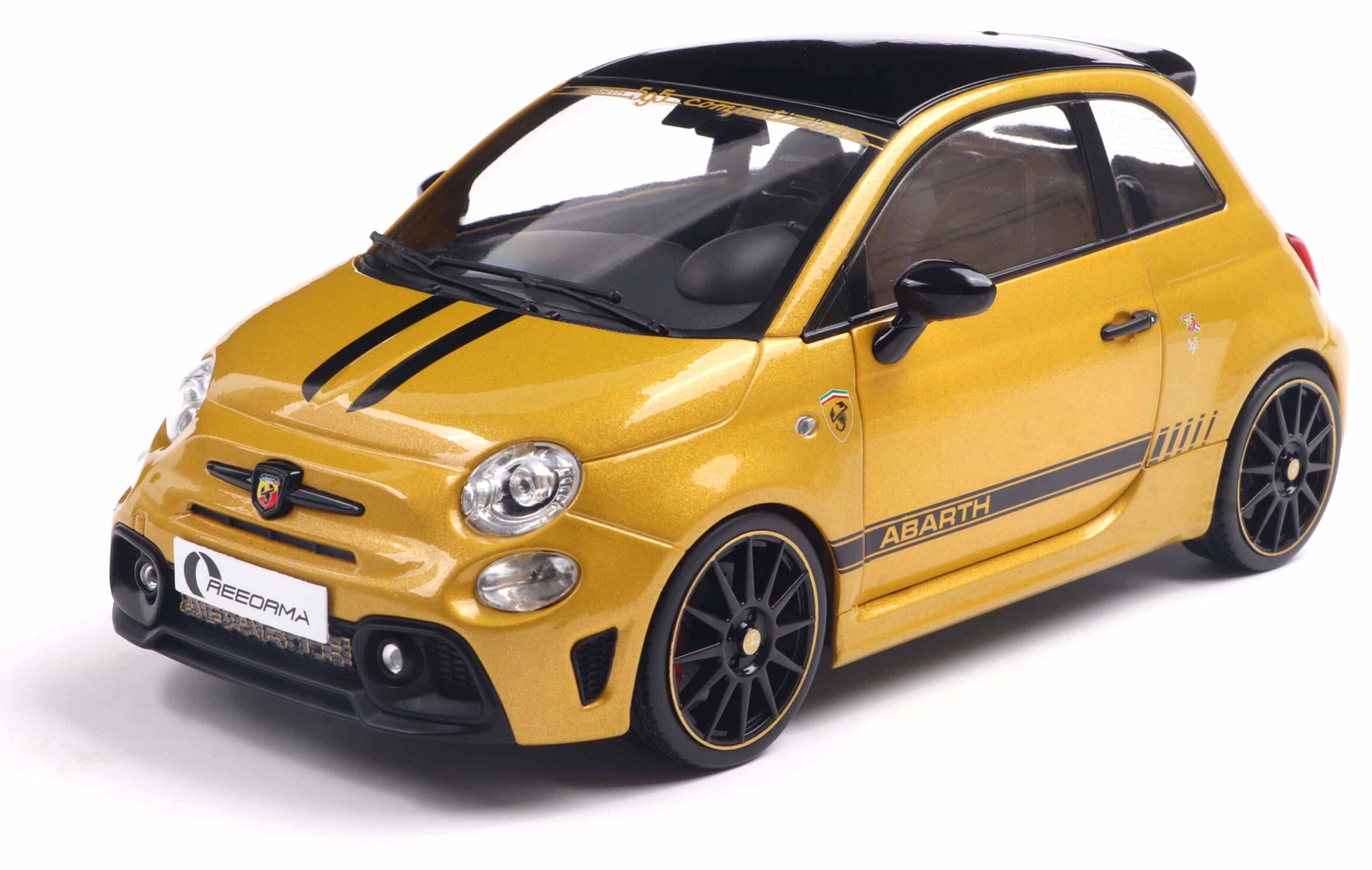 Model de colecție  SOLIDO Moderne: Automobile  - Fiat F595 Abarth Solido Works, Yellow, 2024