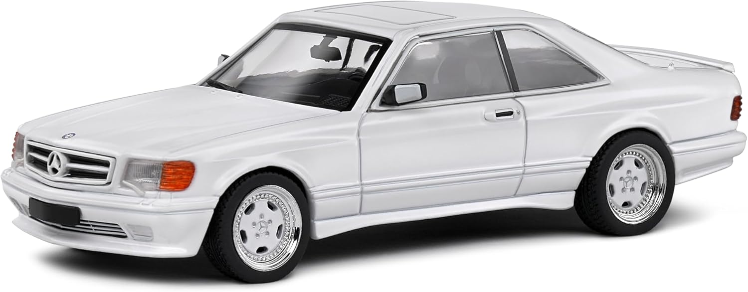 Model de colecție SOLIDO Modern: Mașini - Mercedes SEC 560 AMG Widebody (White) (1990)