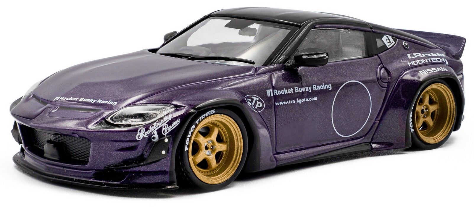 Model de colecție  SOLIDO Moderne: Automobile  - Nissan Fairlady 400Z Pandem Rocket Bunny, Purple, 2022