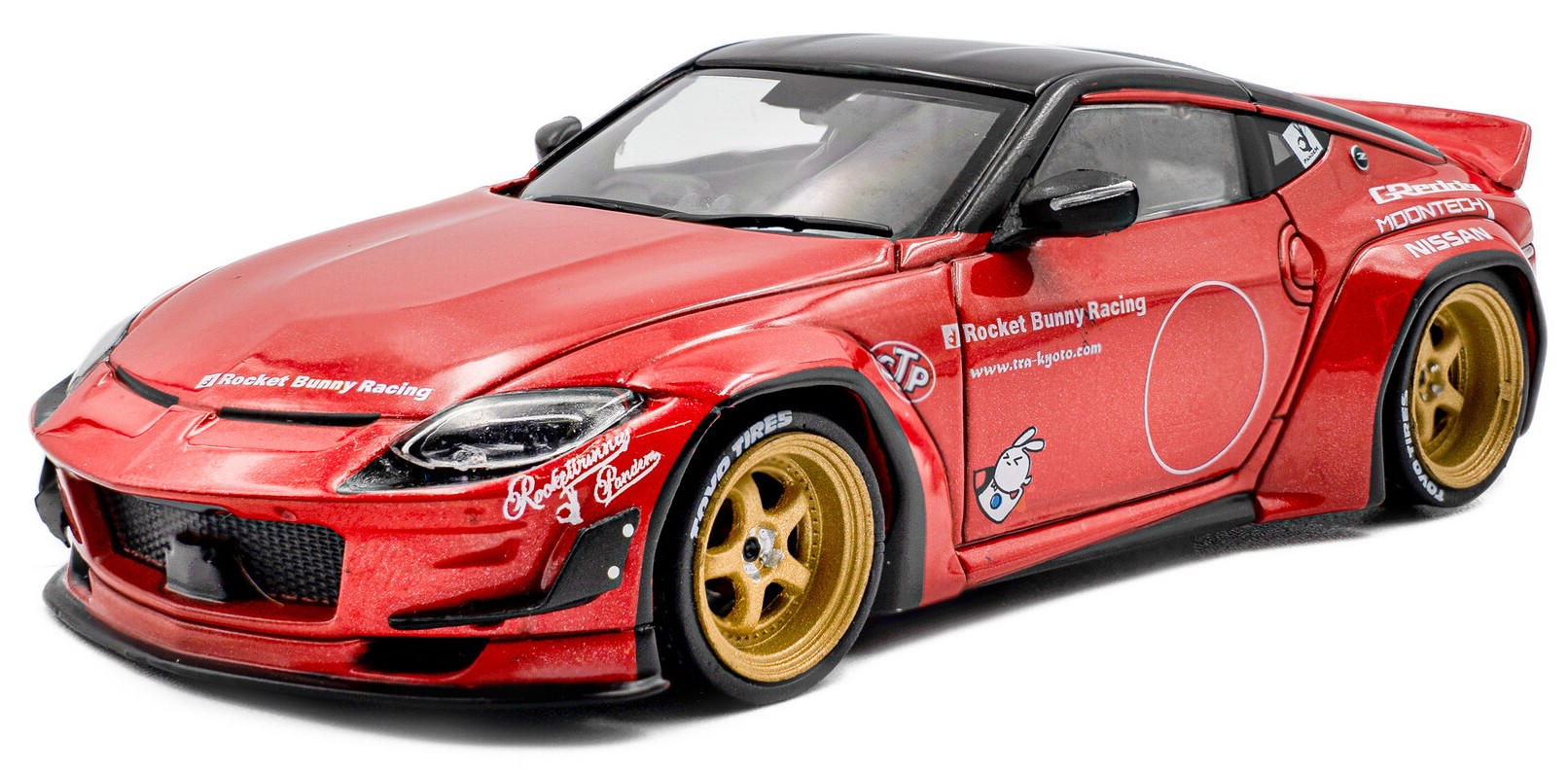 Model de colecție  SOLIDO Moderne: Automobile  - Nissan Fairlady 400Z Pandem Rocket Bunny, Red, 2022