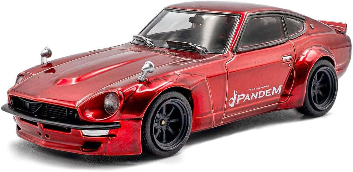 Model de colecție  SOLIDO Moderne: Automobile  - Pandem Nissan Z-Datsun 240Z (S30Z) Rocket Bunny, Red, 1973