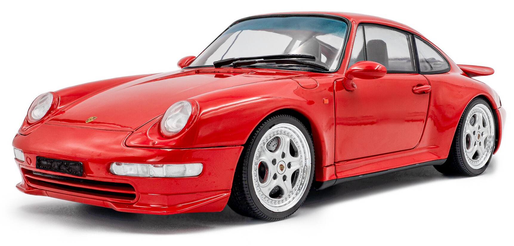 Model de colecționar  SOLIDO Modern: Mașini  - Porsche 911 (933) Carrera RS Coupe, Indian Red, 1997
